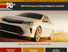 Tablet Screenshot of knfilters.com.au