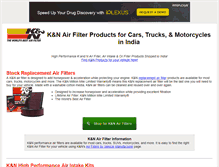 Tablet Screenshot of knfilters.in