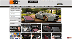 Desktop Screenshot of knfilters.co.uk